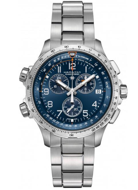 swiss luxury Hamilton Khaki X-Wind Chrono GMT H77922141 watches